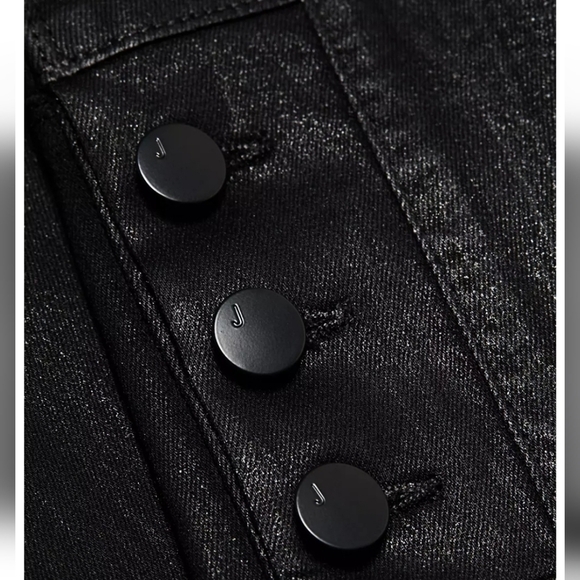 J Brand Natasha Button Sky High Coated Skinny Jeans in Fearless 24 - Picture 11 of 11